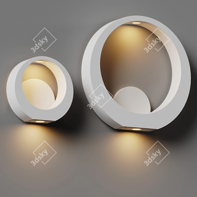 Alumilux Circlet Outdoor Wall Sconce 3D model image 3