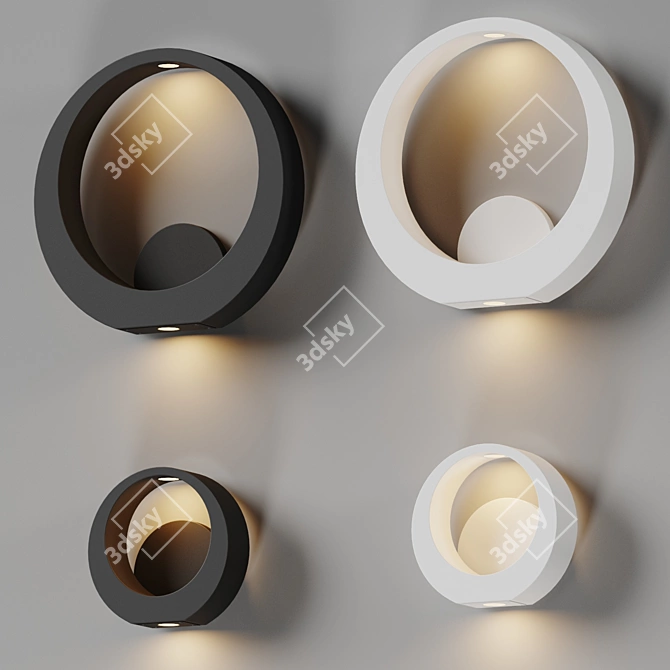 Alumilux Circlet Outdoor Wall Sconce 3D model image 4