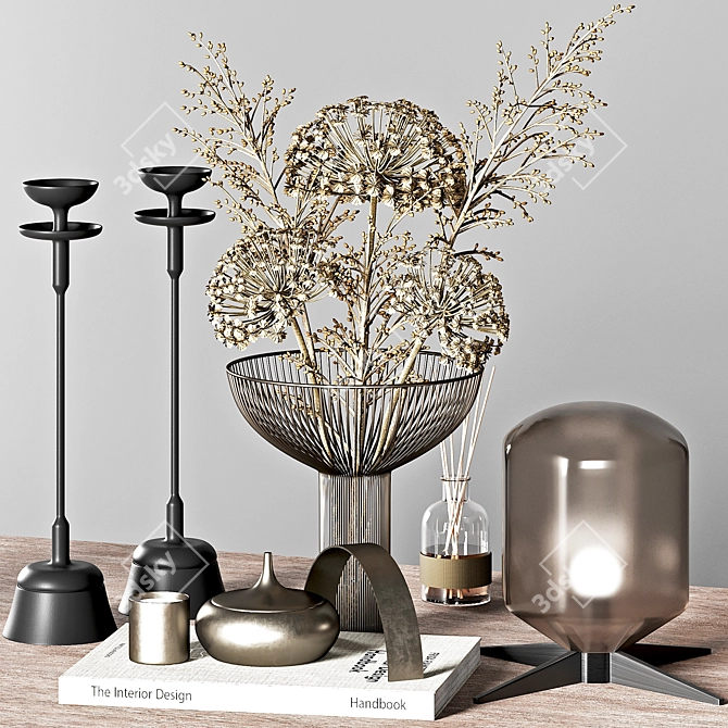 Modern Decorative Set 3D Model 3D model image 1