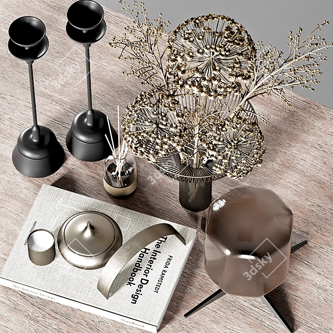 Modern Decorative Set 3D Model 3D model image 3