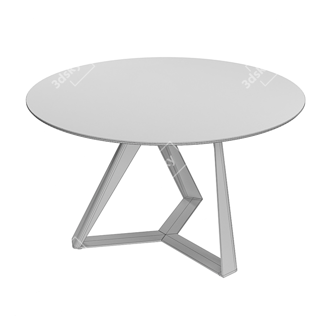 Elegant Millenium Round Dining Table 3D model image 5