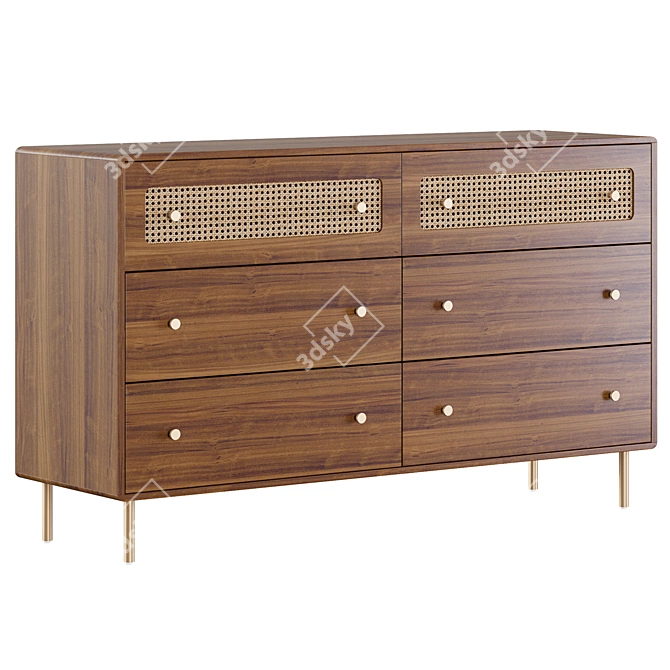 Redpop Chest of Drawers 3D model image 5