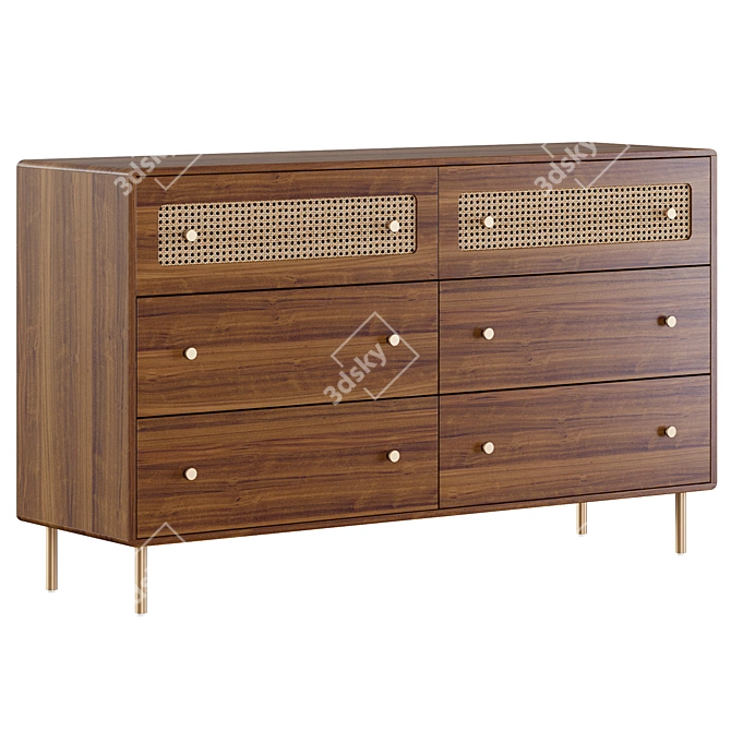 Redpop Chest of Drawers 3D model image 6