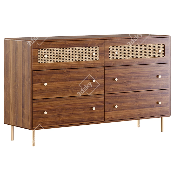 Redpop Chest of Drawers 3D model image 7