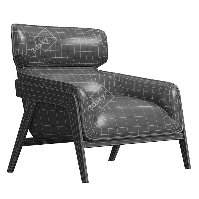 Sunpan Maximus Lounge Chair, Green 3D model image 6