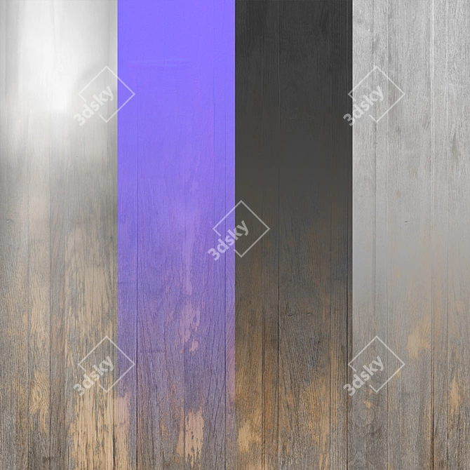 Title: Seamless Wood Texture Set 3D model image 2