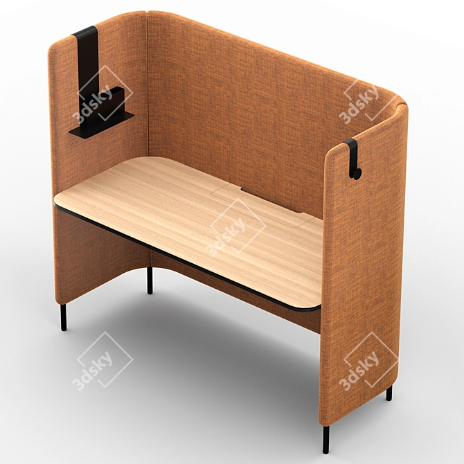 Pedrali BuddyHub Office Desk 3D model image 1