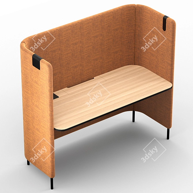 Pedrali BuddyHub Office Desk 3D model image 4