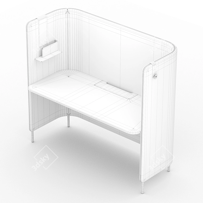 Pedrali BuddyHub Office Desk 3D model image 13