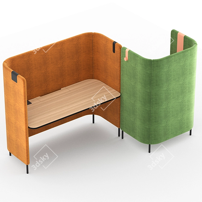 Pedrali BuddyHub Office Desk 3D model image 14