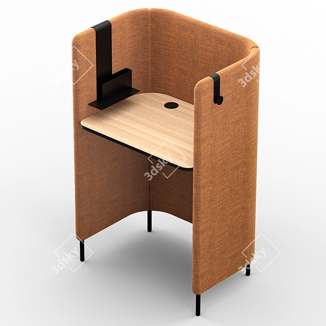 Modern Office Desk by Pedrali 3D model image 1