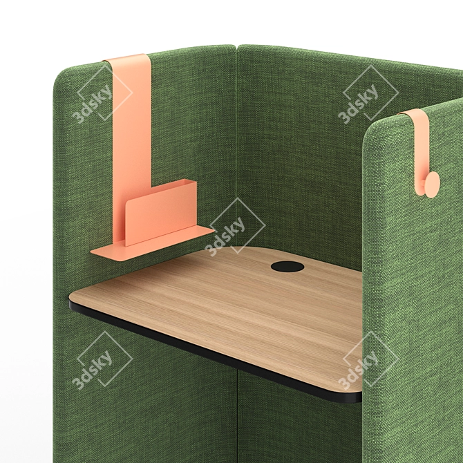 Modern Office Desk by Pedrali 3D model image 6