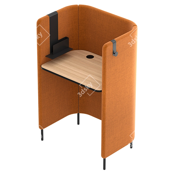 Modern Office Desk by Pedrali 3D model image 15