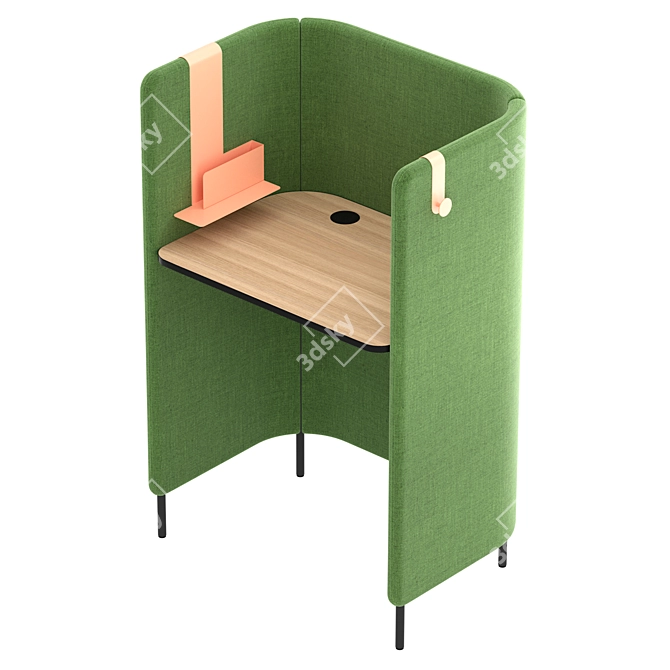 Modern Office Desk by Pedrali 3D model image 18