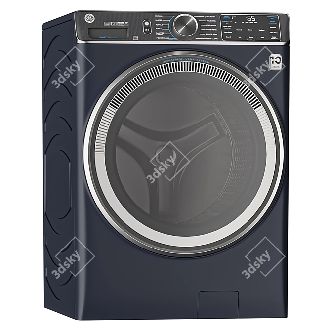 GE Washer Dryer Duo : Energy-Efficient Combo 3D model image 2