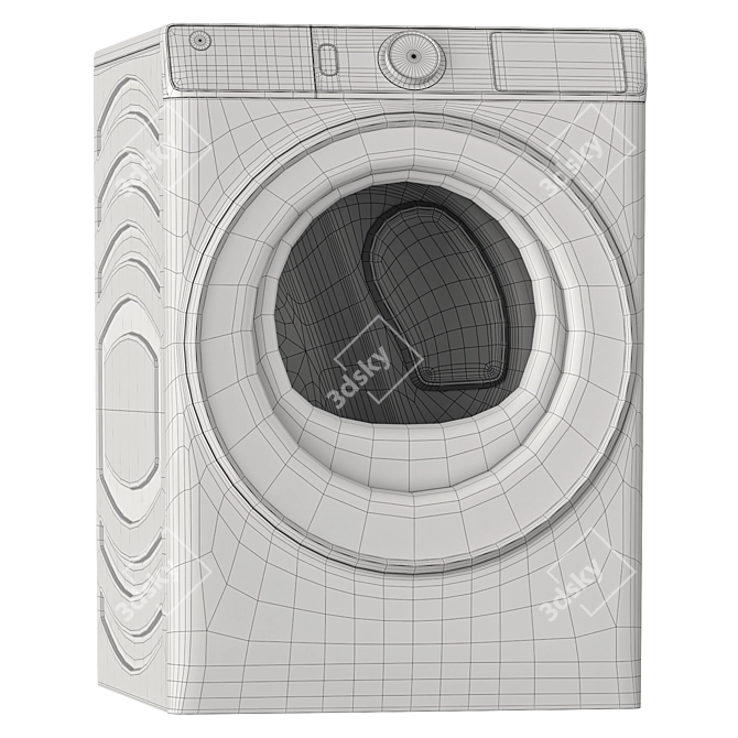 GE Washer Dryer Duo : Energy-Efficient Combo 3D model image 5