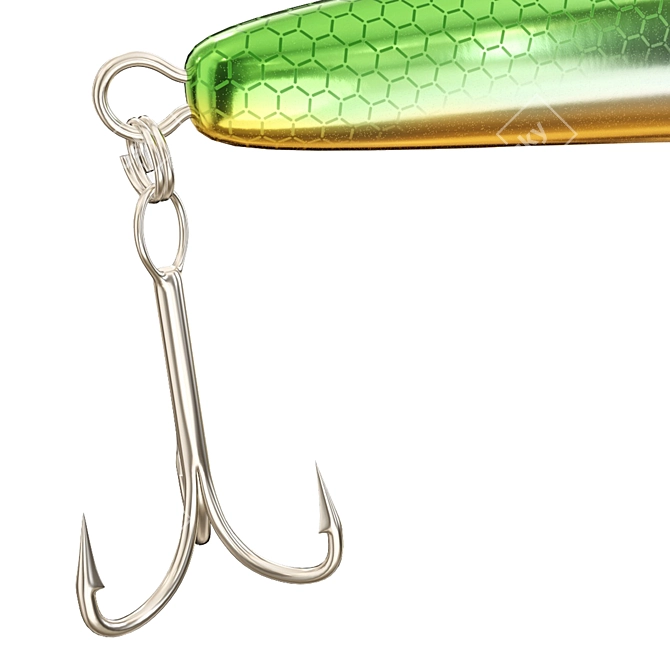 Texture-Rich Fishing Lure Model 3D model image 3