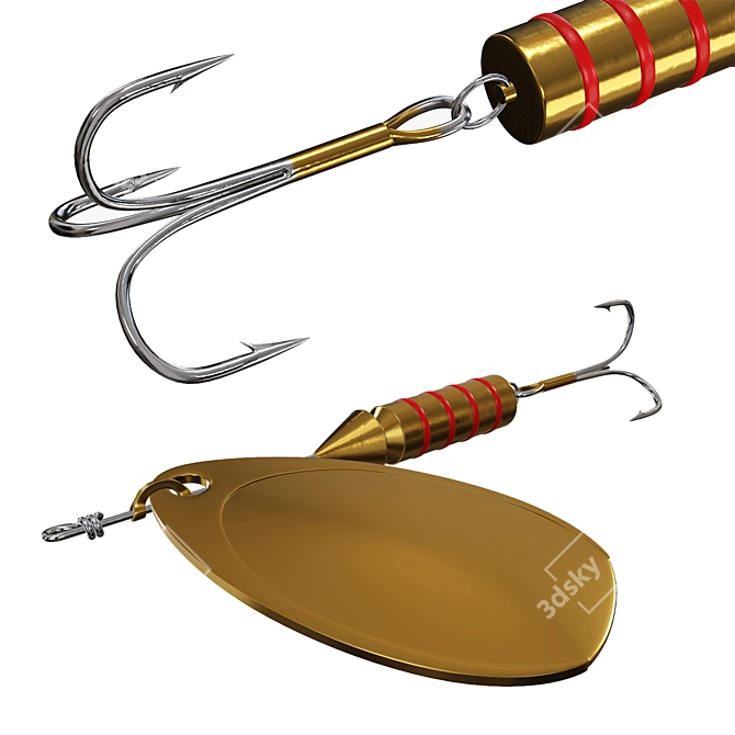 Pro Angler Fishing Lure Kit 3D model image 2