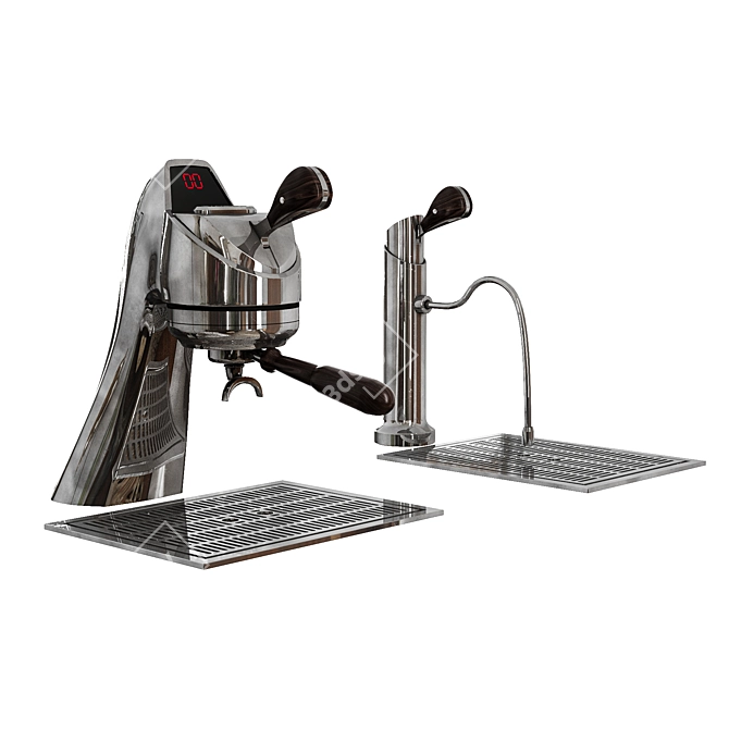 Sleek Espresso System With Precision 3D model image 2