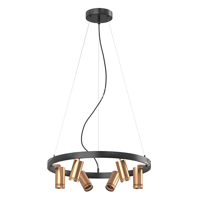 Modern Pendant Light Fixture: Vele Luce Moto 3D model image 1