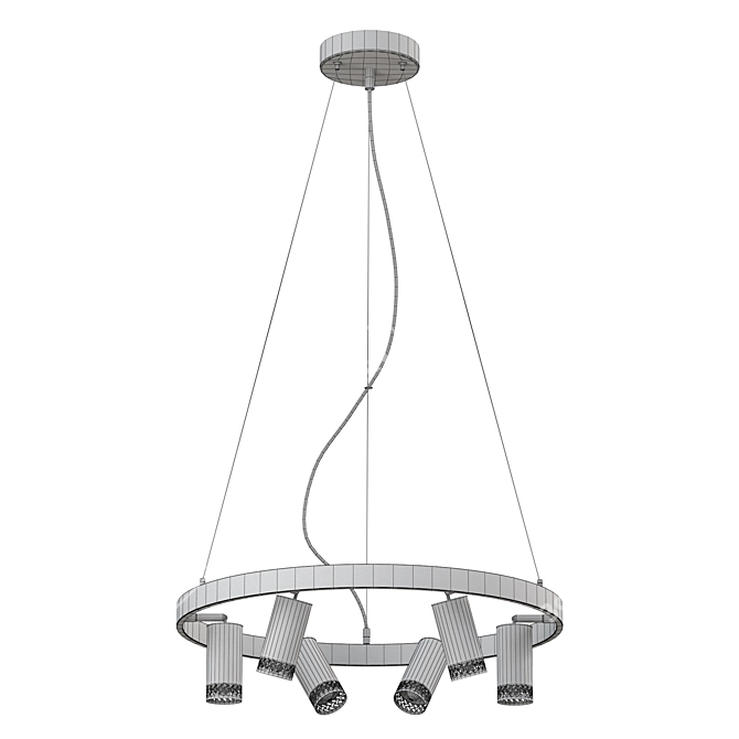 Modern Pendant Light Fixture: Vele Luce Moto 3D model image 2