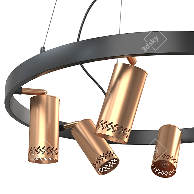 Modern Pendant Light Fixture: Vele Luce Moto 3D model image 3