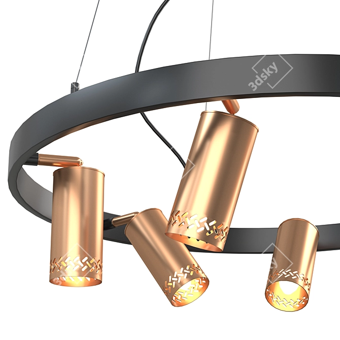 Modern Pendant Light Fixture: Vele Luce Moto 3D model image 4