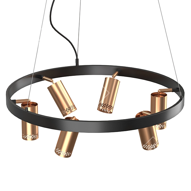 Modern Pendant Light Fixture: Vele Luce Moto 3D model image 6