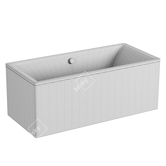 Kaldewei Puro Duo Built-In Bath 3D model image 2