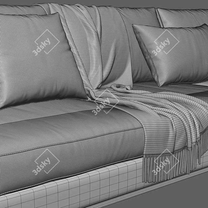 Modern Minotti Andersen Sofa 3D Model 3D model image 3