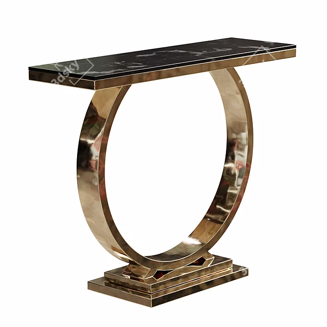 Elegant Rivino Classic Console Table 3D model image 1