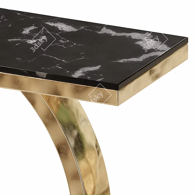 Elegant Rivino Classic Console Table 3D model image 2