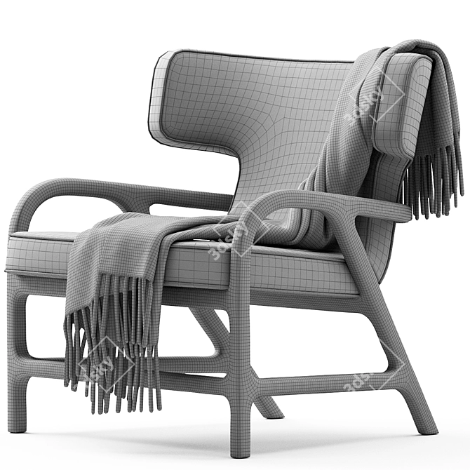 Fulgens Maxalto Armchair (2016) 3D model image 6