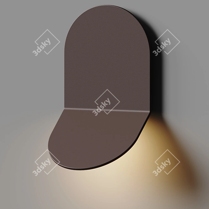 Modern LED Wall Sconce Fixture 3D model image 2