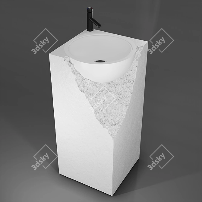 SHATTER A Floor Standing Sink 3D model image 1