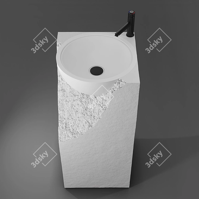 SHATTER A Floor Standing Sink 3D model image 2