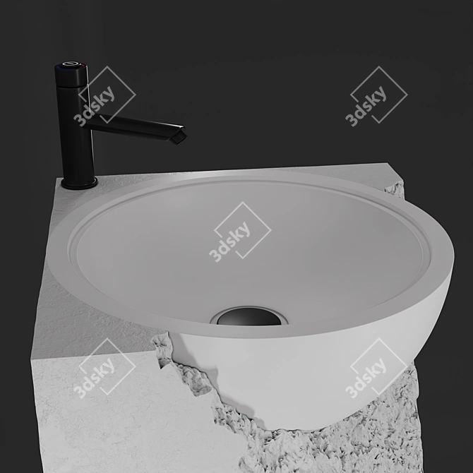 SHATTER A Floor Standing Sink 3D model image 3