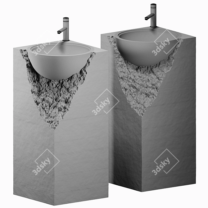 SHATTER A Floor Standing Sink 3D model image 8