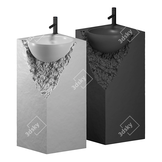 SHATTER A Floor Standing Sink 3D model image 9