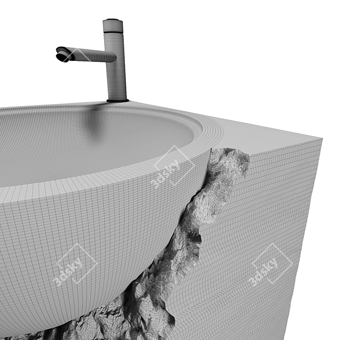 SHATTER A Floor Standing Sink 3D model image 11