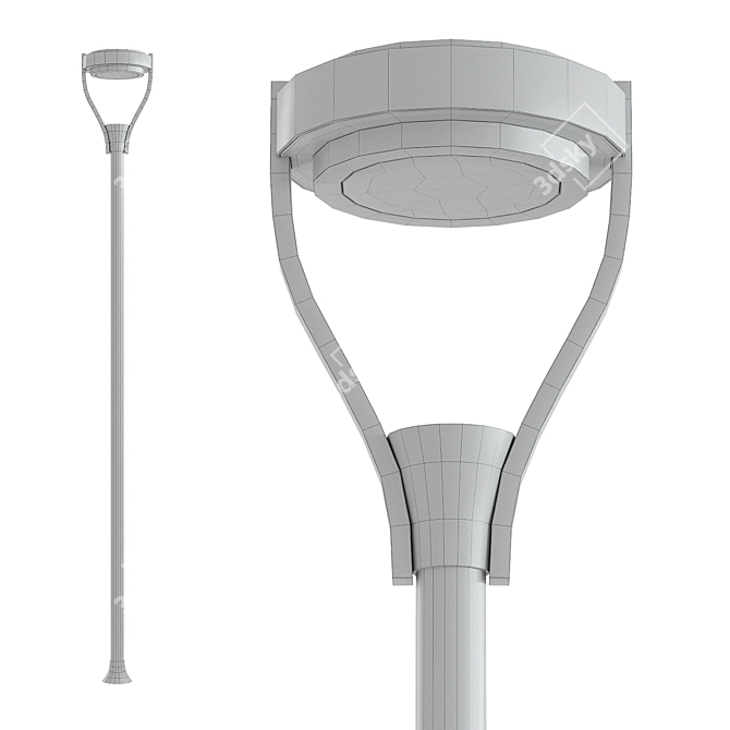  Stylish Outdoor Street Lamp 3D model image 2