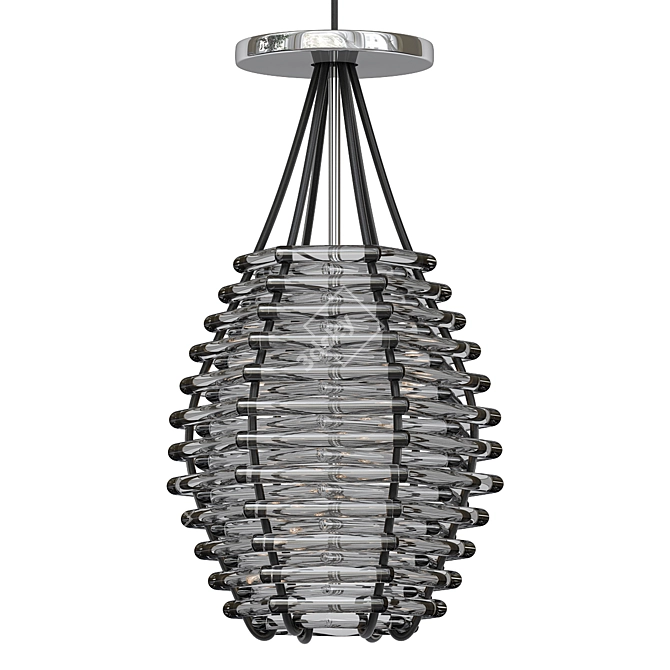 Diamond Basket Chandelier 3D model image 1