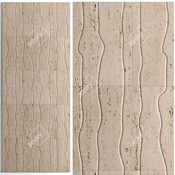 Luxury Marble Wall Tiles, 600x300mm 3D model image 3