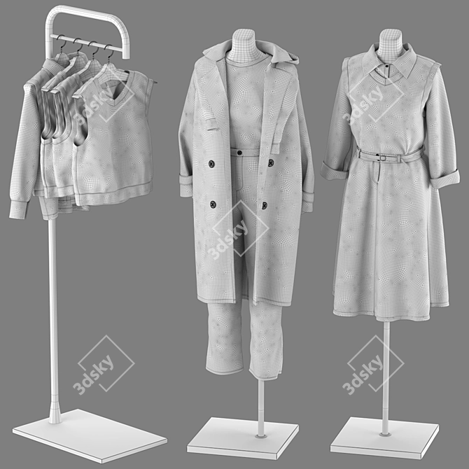 Mannequin Set Vol.004 Corona Render 3D model image 7