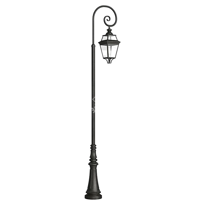 Antique Style Outdoor Street Lamp 3D model image 2