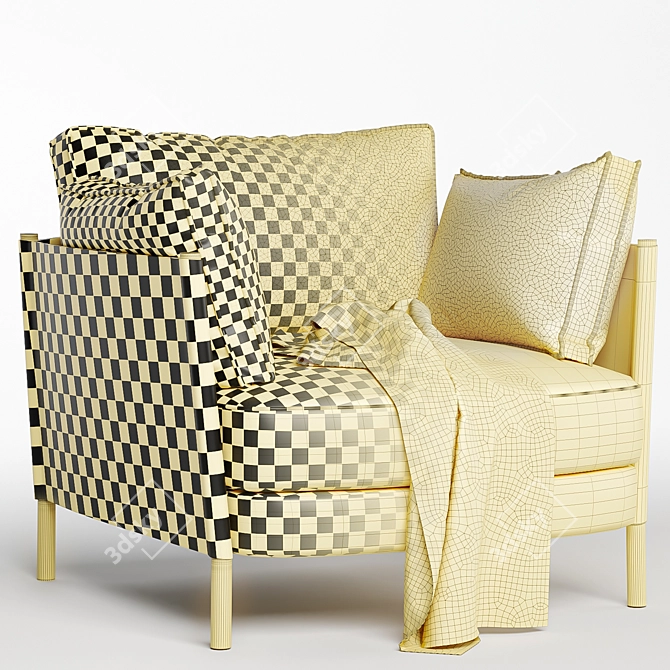 Minotti Shelley Armchair: Color Options 3D model image 6