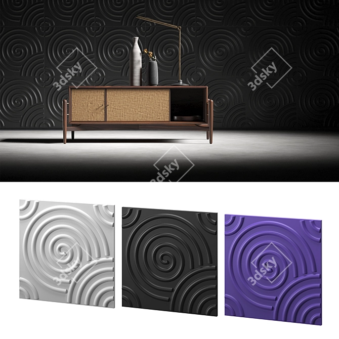 Endura 3D PVC Wall Panels 3D model image 1