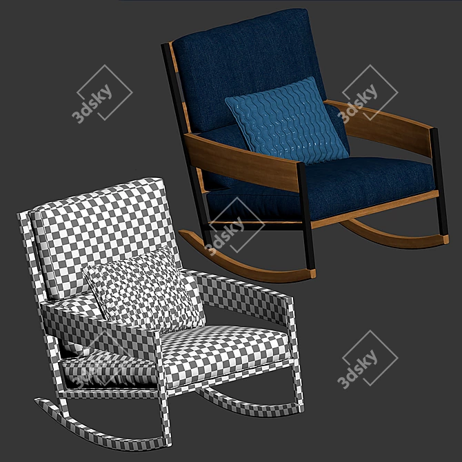 NAP Outdoor Swing Armchair 3D model image 4