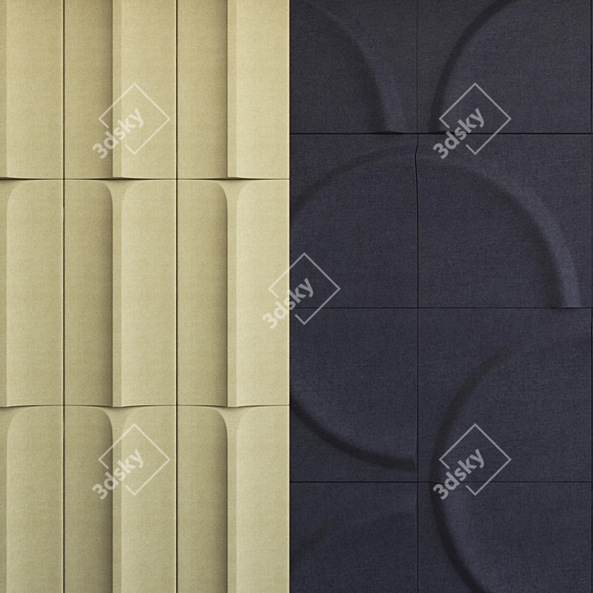 Elemental Acoustic Panels: Gaia Inspired 3D model image 1