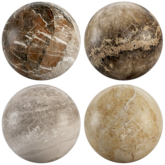 Luxury Marble Textures Collection 3D model image 1